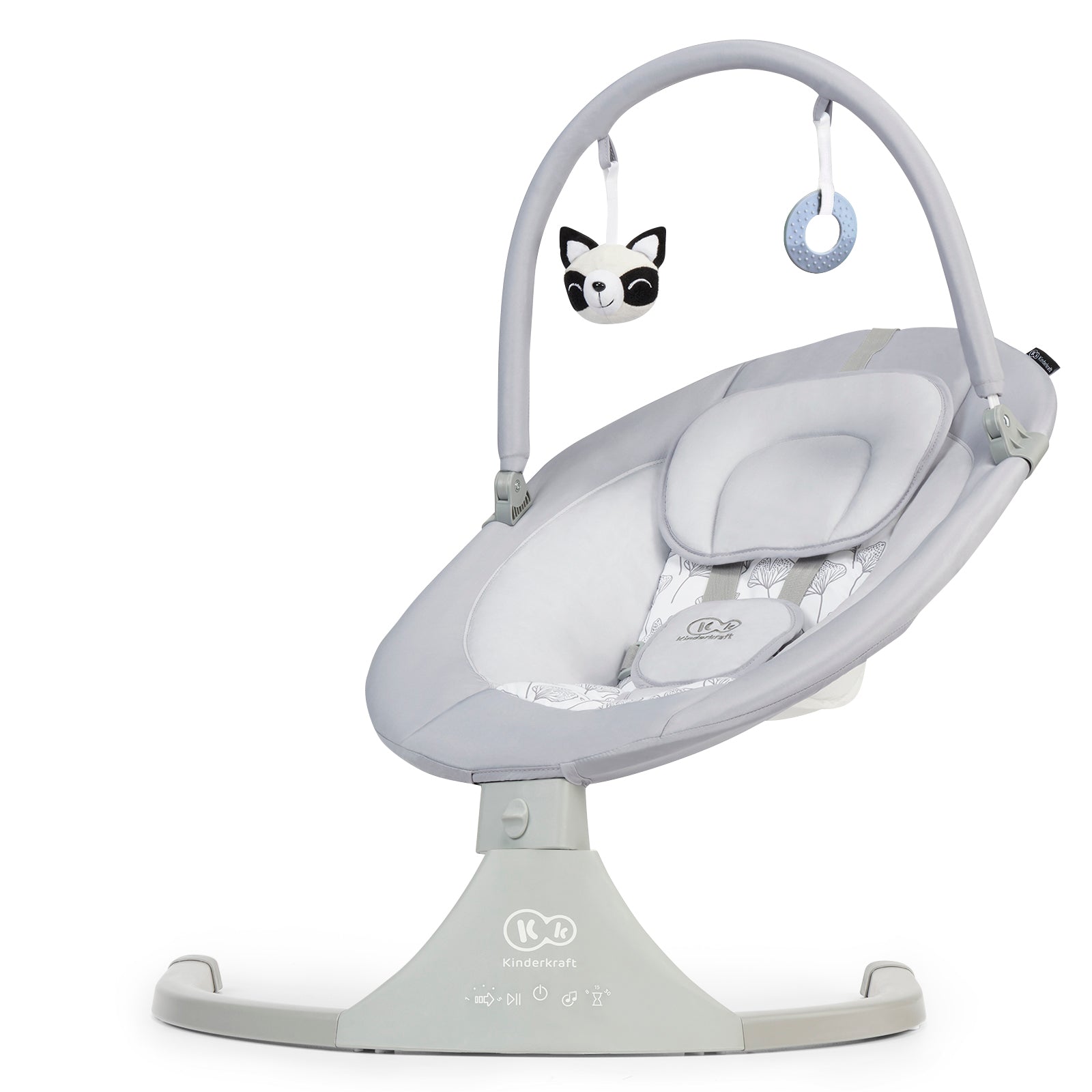 Leagan electric Kinderkraft luli, 2 in 1, grey - Publisol.ro