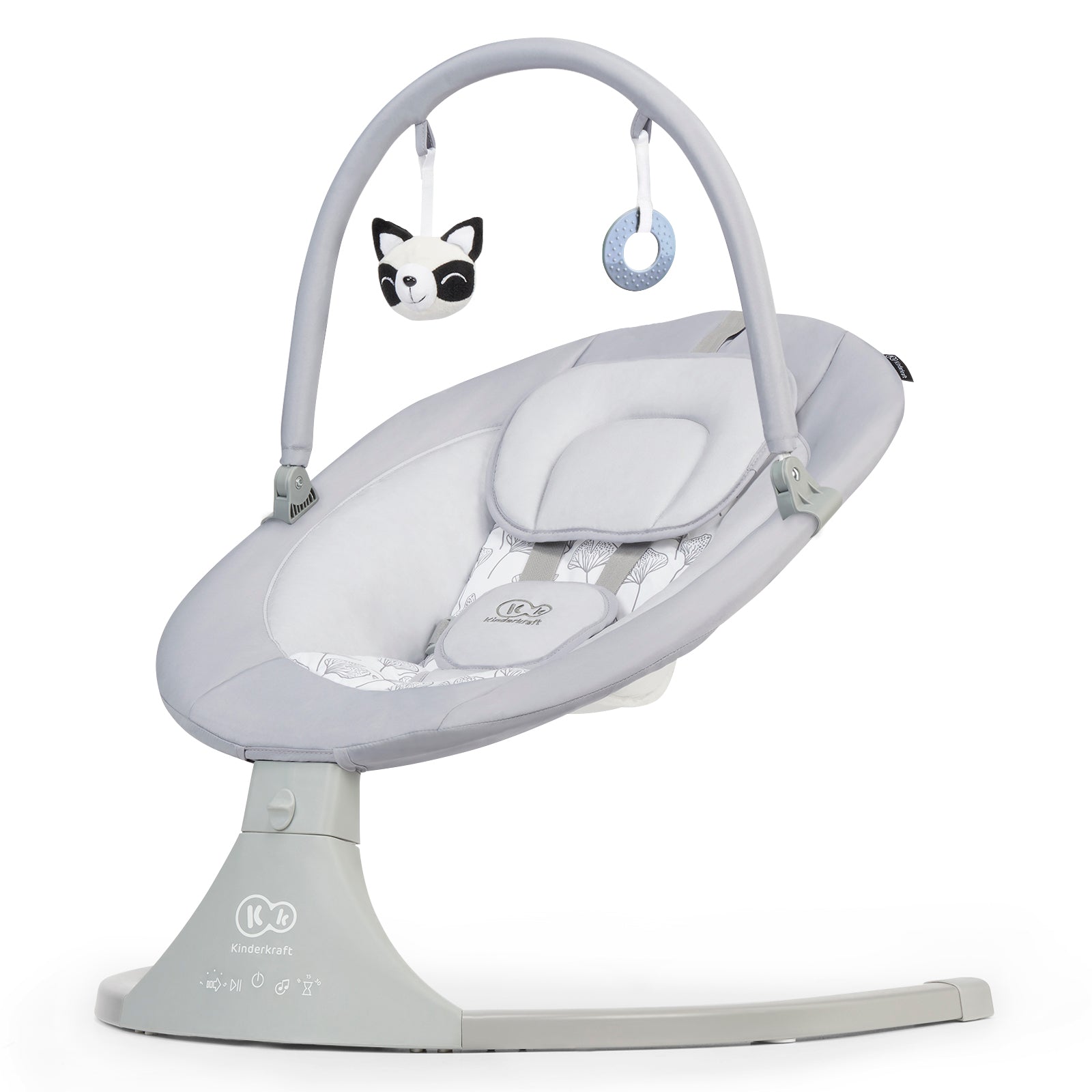 Leagan electric Kinderkraft luli, 2 in 1, grey - Publisol.ro