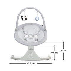 Leagan electric Kinderkraft luli, 2 in 1, grey - Publisol.ro