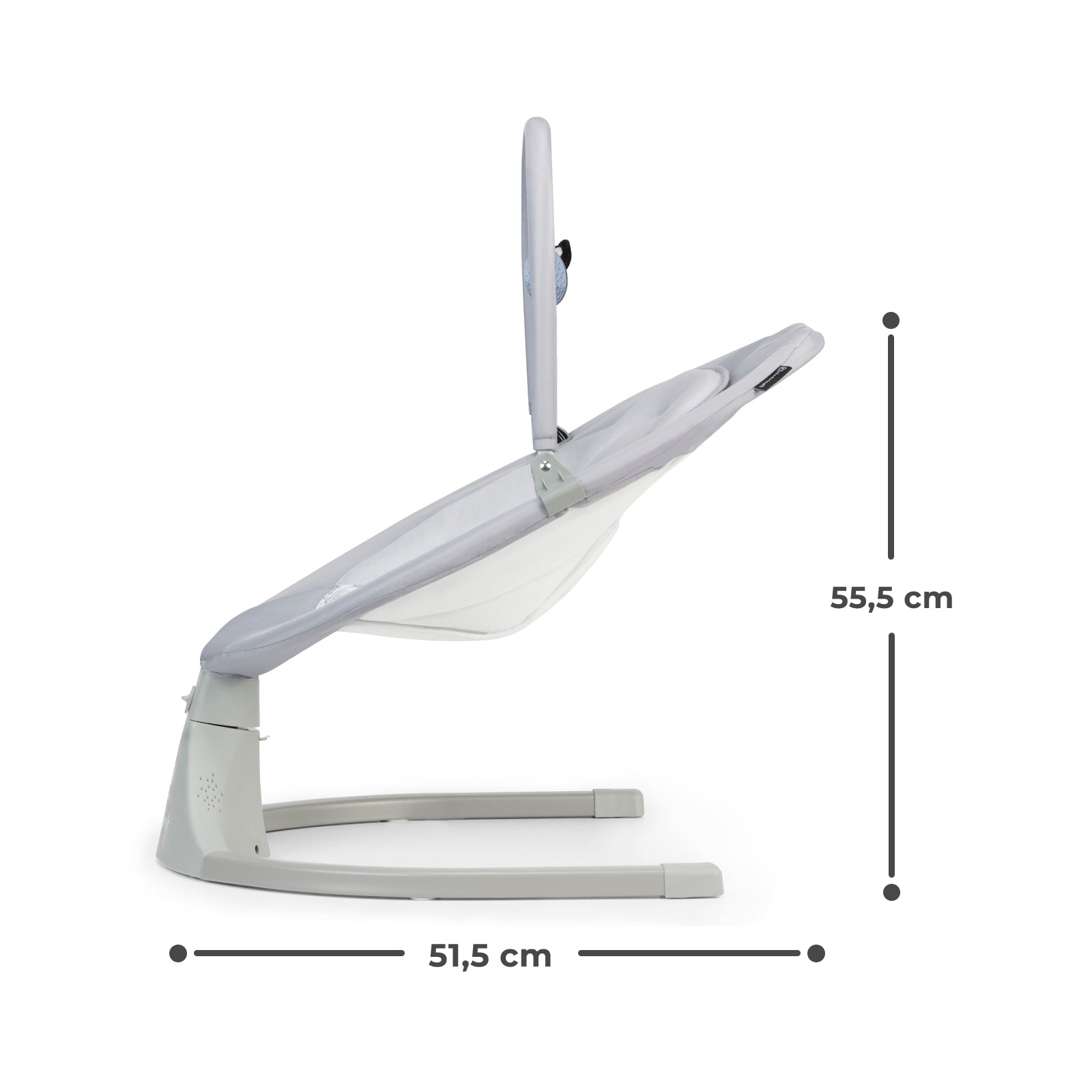 Leagan electric Kinderkraft luli, 2 in 1, grey - Publisol.ro