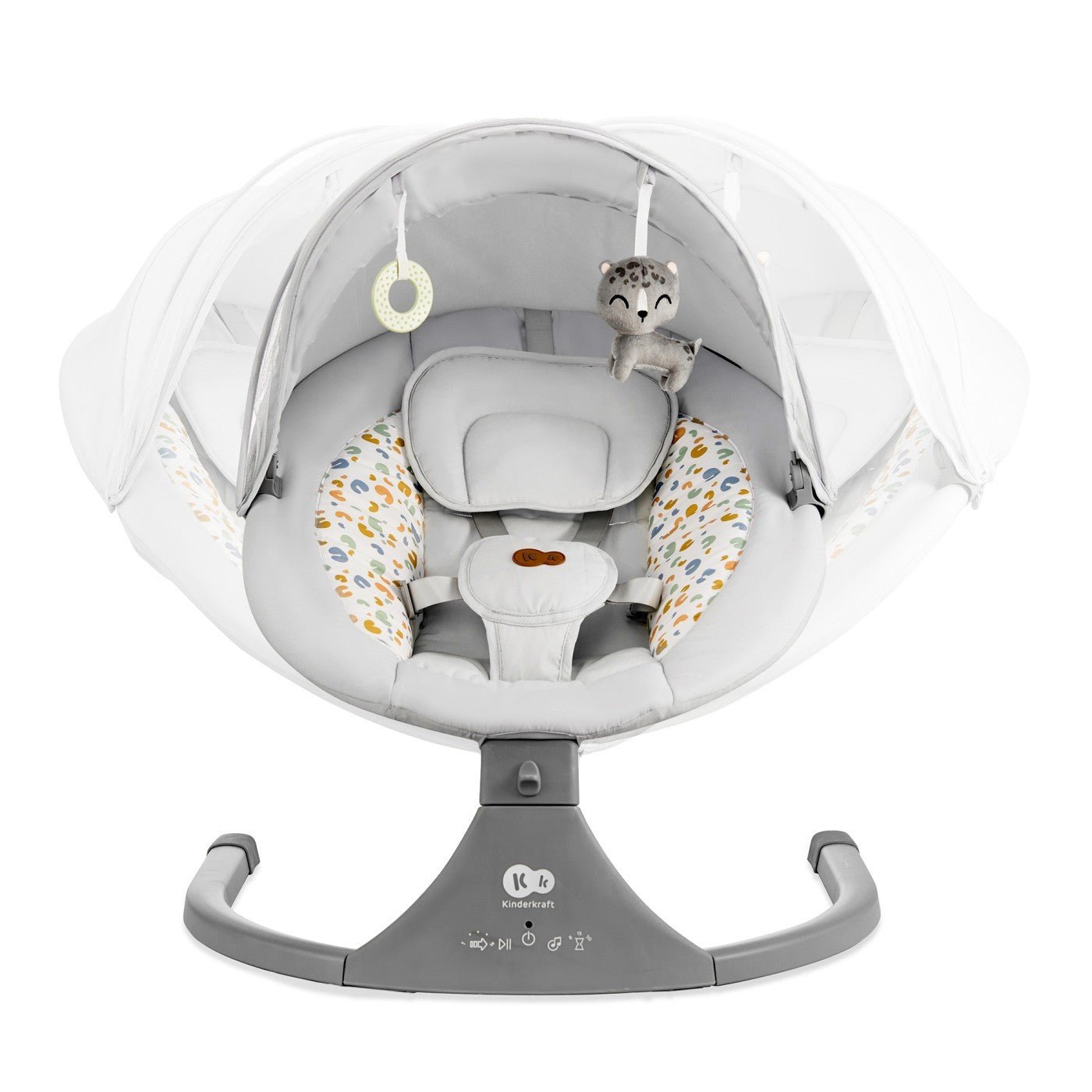 Leagan electric Kinderkraft lumi 2, light grey - Publisol.ro