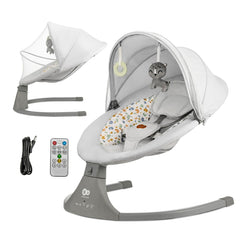 Leagan electric Kinderkraft lumi 2, light grey - Publisol.ro