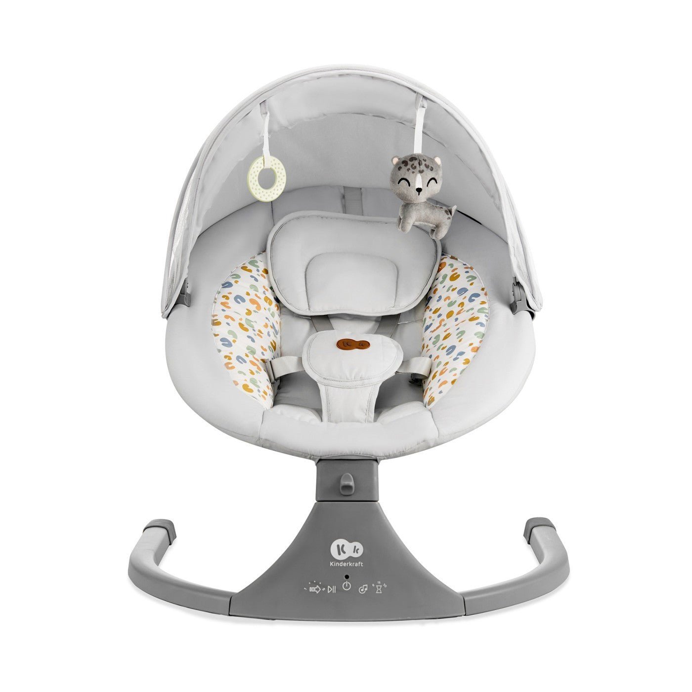 Leagan electric Kinderkraft lumi 2, light grey - Publisol.ro