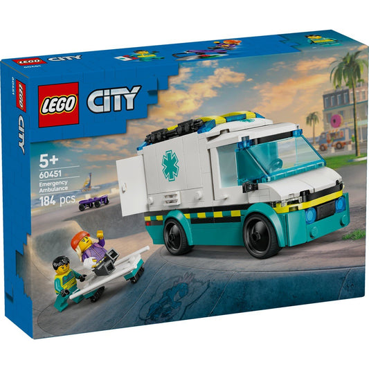 Lego city ambulanta de urgente 60451, LEGO - Publisol.ro