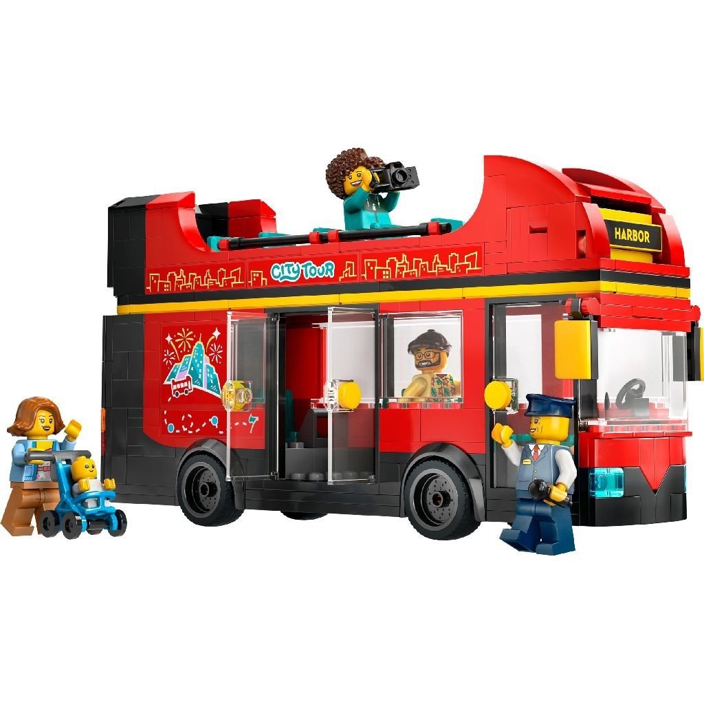 Lego City autobuz turistic rosu cu etaj 60407 - Publisol.ro