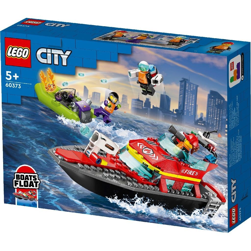 Lego City barca de salvare a pompierilor 60373 - Publisol.ro