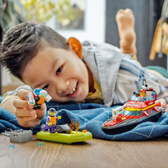 Lego City barca de salvare a pompierilor 60373 - Publisol.ro