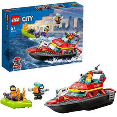 Lego City barca de salvare a pompierilor 60373 - Publisol.ro
