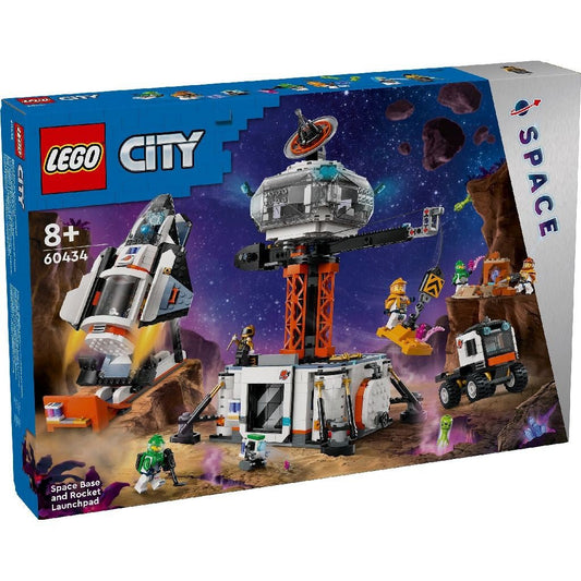 Lego city baza spatiala si platforma de lansare a rachetei 60434, LEGO - Publisol.ro