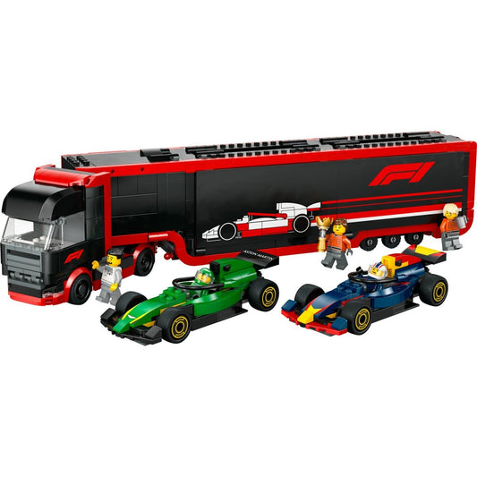 Lego city camion f1 cu masinile f1 rb20 si amr24 60445, LEGO - Publisol.ro