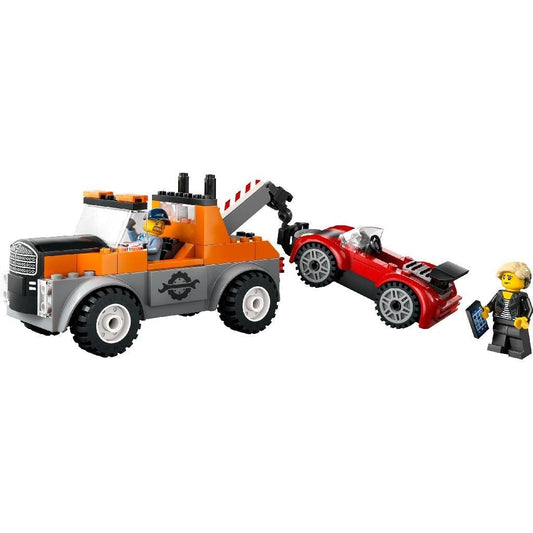 Lego city camioneta de tractare si masina sport 60435, LEGO - Publisol.ro