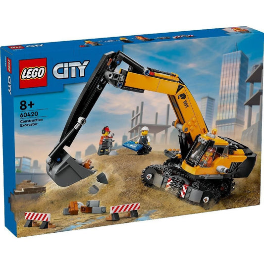 Lego city excavator galben de constructii 60420, LEGO - Publisol.ro