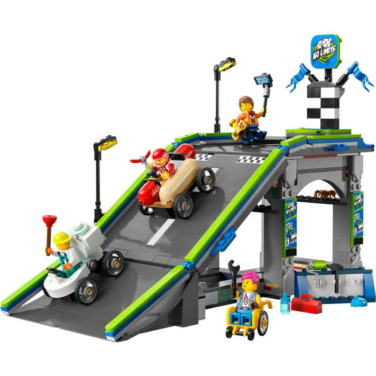 Lego city fara limite: rampa pentru curse de masini 60460, LEGO - Publisol.ro