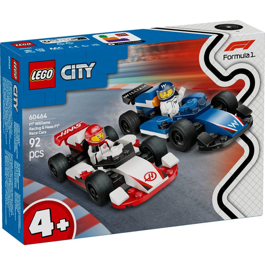 Lego city masini de curse f1 williams racing si haas f1 60464, LEGO - Publisol.ro