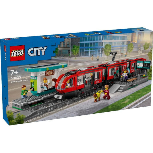 Lego city trains statie si tramvai in centrul orasului 60423 , LEGO - Publisol.ro