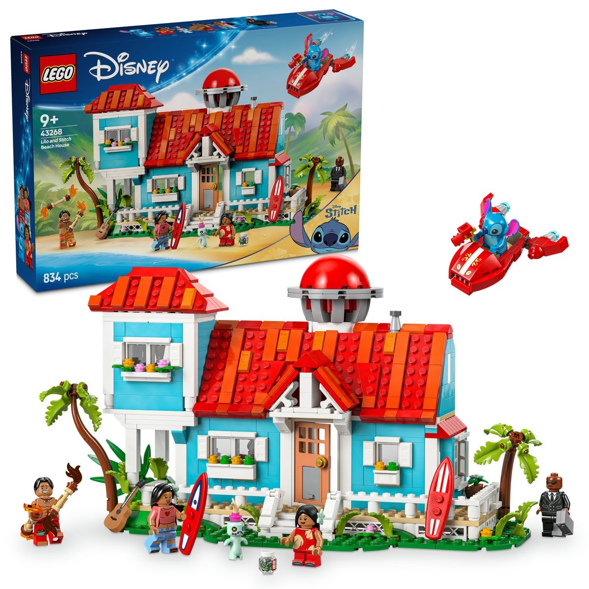 Lego Disney casa de pe plaja a lui lilo si Stitch 43268 - Publisol.ro