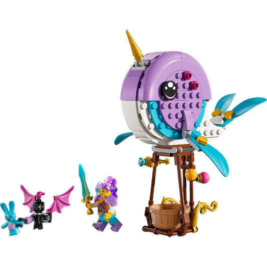 Lego dreamz balonul cu aer cald in forma de narval al lui izzie 71472, LEGO - Publisol.ro
