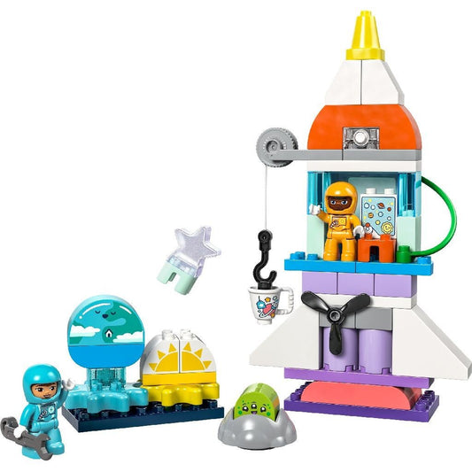 Lego duplo aventura cu naveta spatiala 3 in 1 10422, LEGO - Publisol.ro