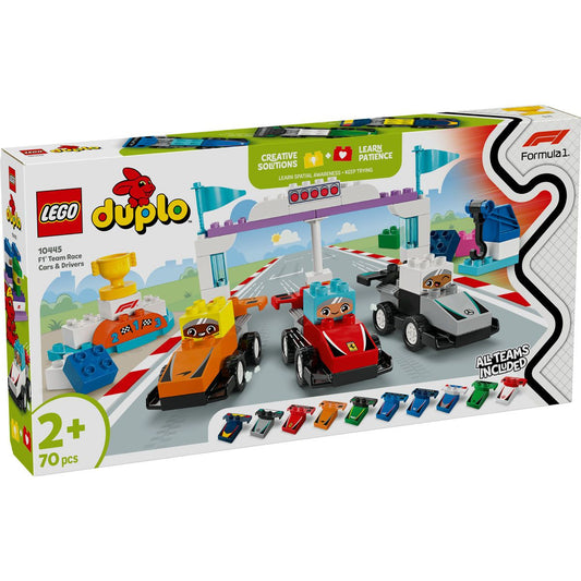 Lego duplo echipa f1: masini si piloti de curse 10445, LEGO - Publisol.ro