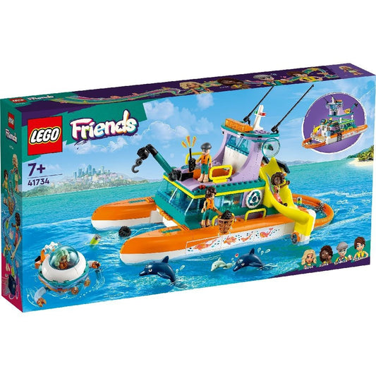 Lego friends barca de salvare pe mare 41734, LEGO - Publisol.ro