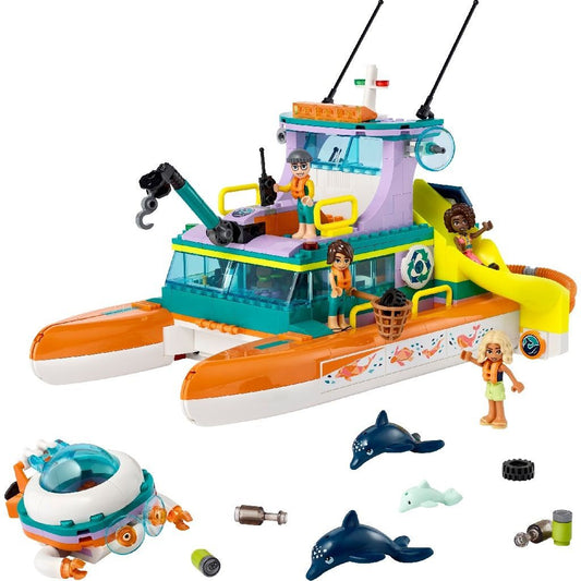 Lego friends barca de salvare pe mare 41734, LEGO - Publisol.ro