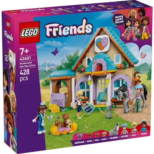 Lego friends clinica veterinara pentru cai si animale de companie 42651, LEGO - Publisol.ro