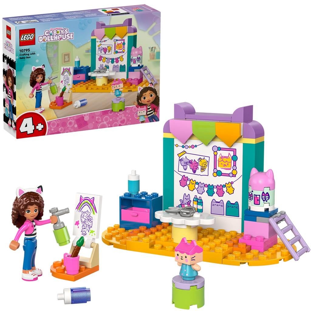 Lego gabbys dollhouse creatii mestesugite cu bebe cutiuta 10795, LEGO - Publisol.ro