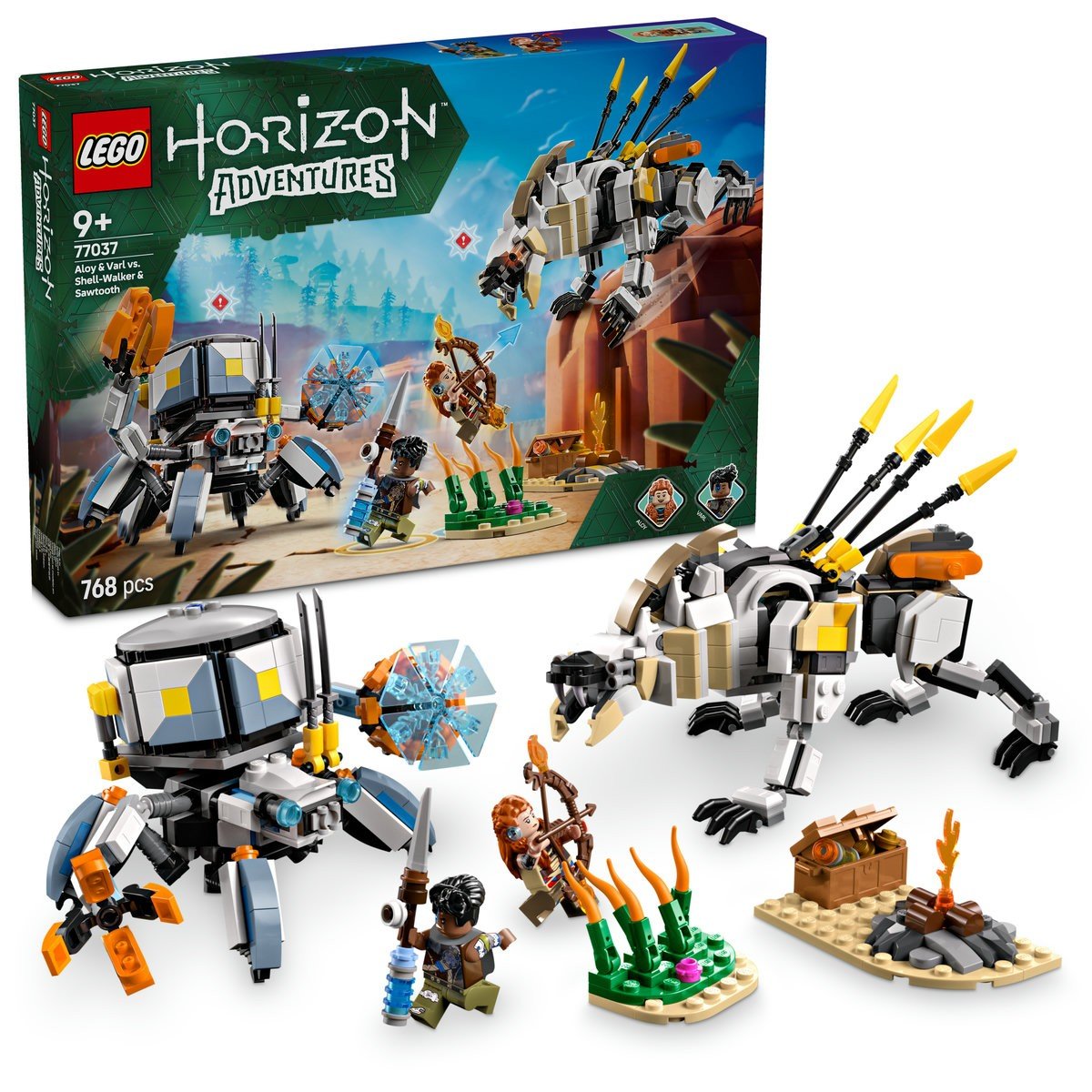 Lego horizon adventures aloy si varl vs shell walker si sawtooth 77037 - Publisol.ro