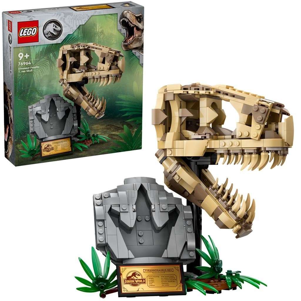 Lego jurassic world fosile de dinozaur craniu de trex 76964, LEGO - Publisol.ro