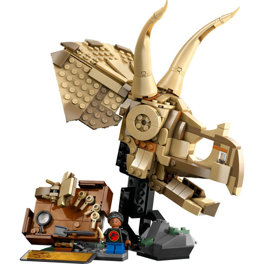 Lego jurassic world fosile de dinozaur craniu de triceratops 76969, LEGO - Publisol.ro