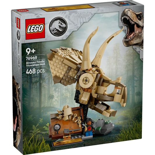 Lego jurassic world fosile de dinozaur craniu de triceratops 76969, LEGO - Publisol.ro