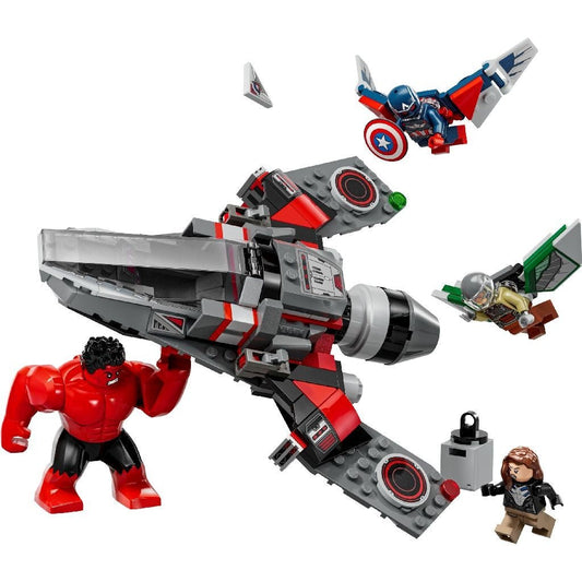 Lego marvel super heroes batalia dintre capitanul america si hulk rosu 76292, LEGO - Publisol.ro
