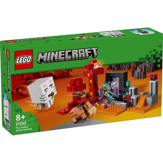 Lego minecraft ambuscada in portalul nether 21255, LEGO - Publisol.ro