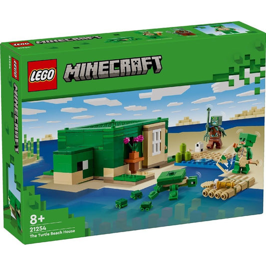 Lego minecraft casa de pe plaja testoaselor 21254, LEGO - Publisol.ro