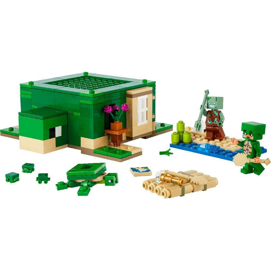Lego minecraft casa de pe plaja testoaselor 21254, LEGO - Publisol.ro