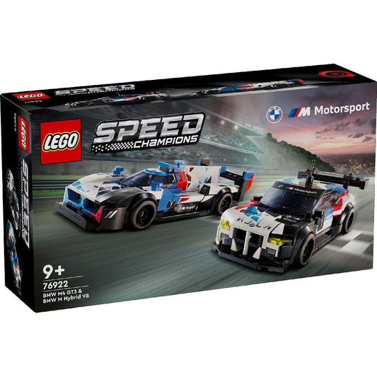 Lego speed champions masini de curse bmw m4 gt3 si bmw m hybrid v8 76922, LEGO - Publisol.ro