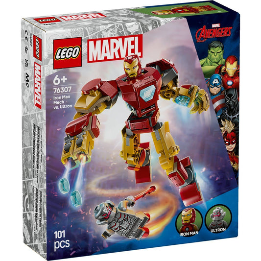Lego super heroes robotul iron man vs. ultron 76307, LEGO - Publisol.ro