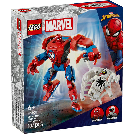 Lego super heroes robotul omul paianjen vs. anti - venom 76308, LEGO - Publisol.ro