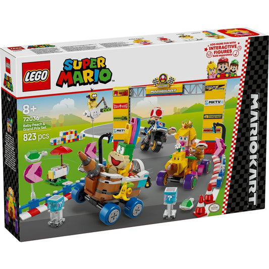 Lego super mario mario kart set baby peach si grand prix 72036, LEGO - Publisol.ro