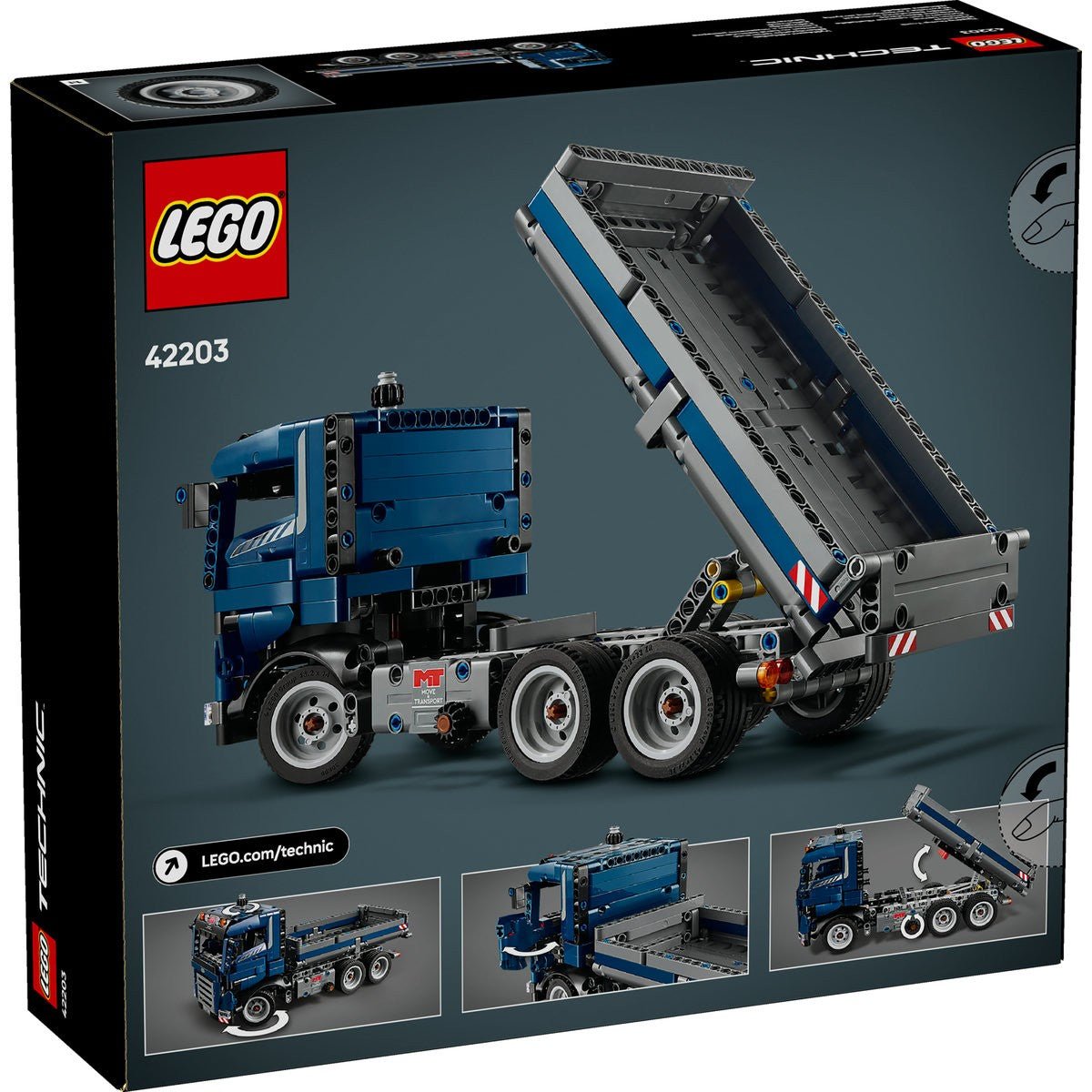 Lego Technic camion cu bena basculanta 42203 - Publisol.ro