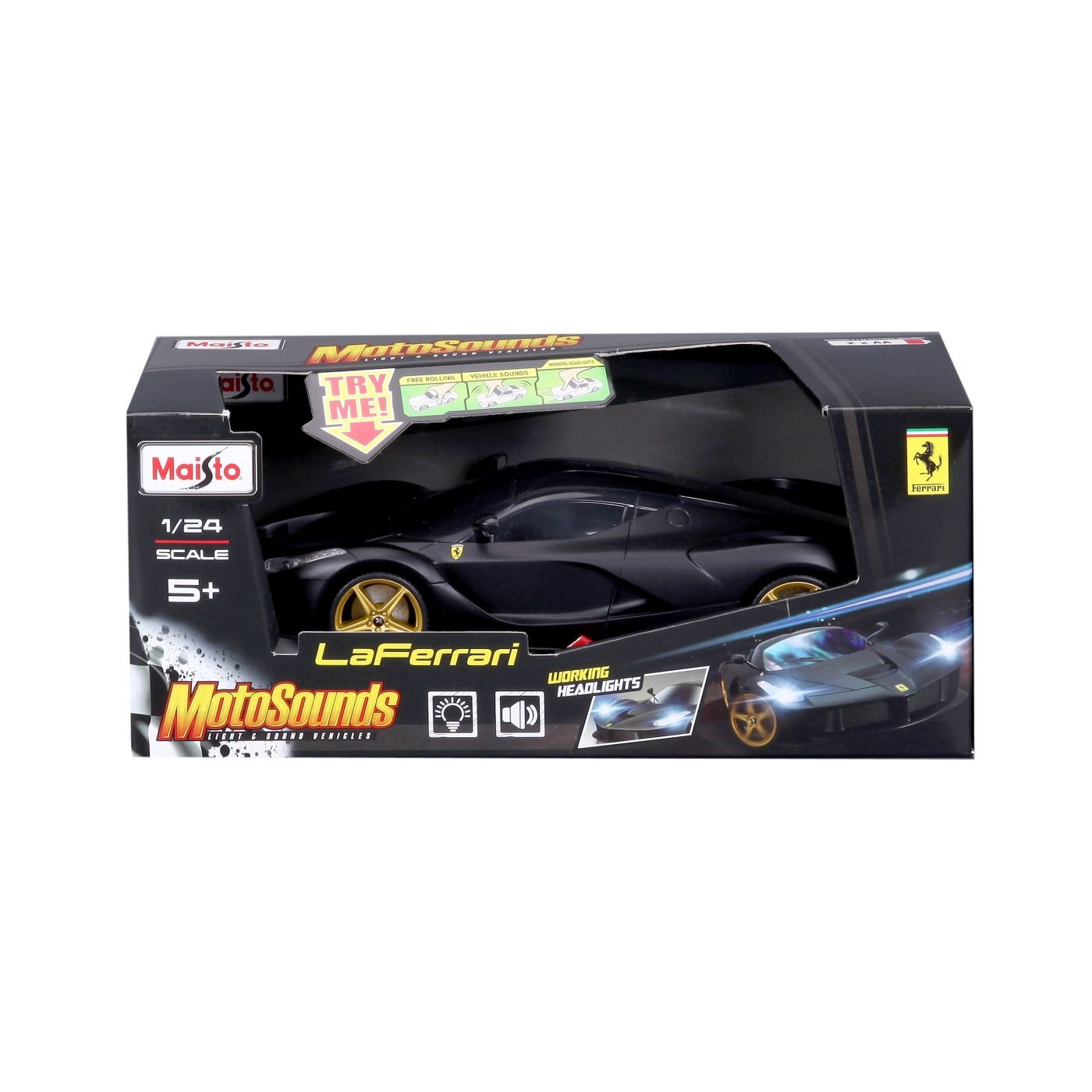 Maisto masinuta cu sunete si lumini FERRARI LAFERRARI scara 1 la 24 - Publisol.ro