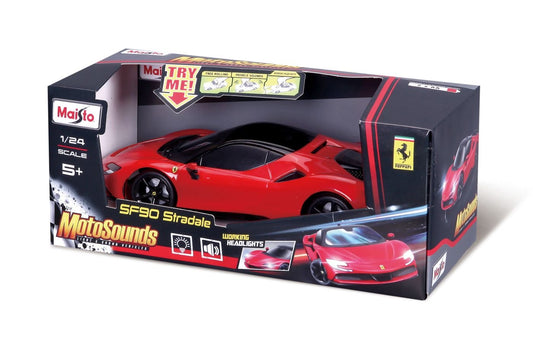 Maisto masinuta cu sunete si lumini FERRARI SF90 STRADALE scara 1 la 24 - Publisol.ro