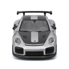 Maisto masinuta metalica SPEED ICONS PORSCHE 911 GT2 RS SILVER black scara 1 la 64 - Publisol.ro