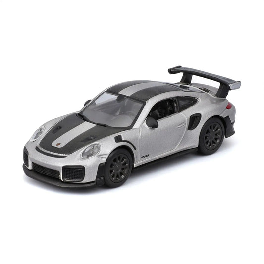 Maisto masinuta metalica SPEED ICONS PORSCHE 911 GT2 RS SILVER black scara 1 la 64 - Publisol.ro