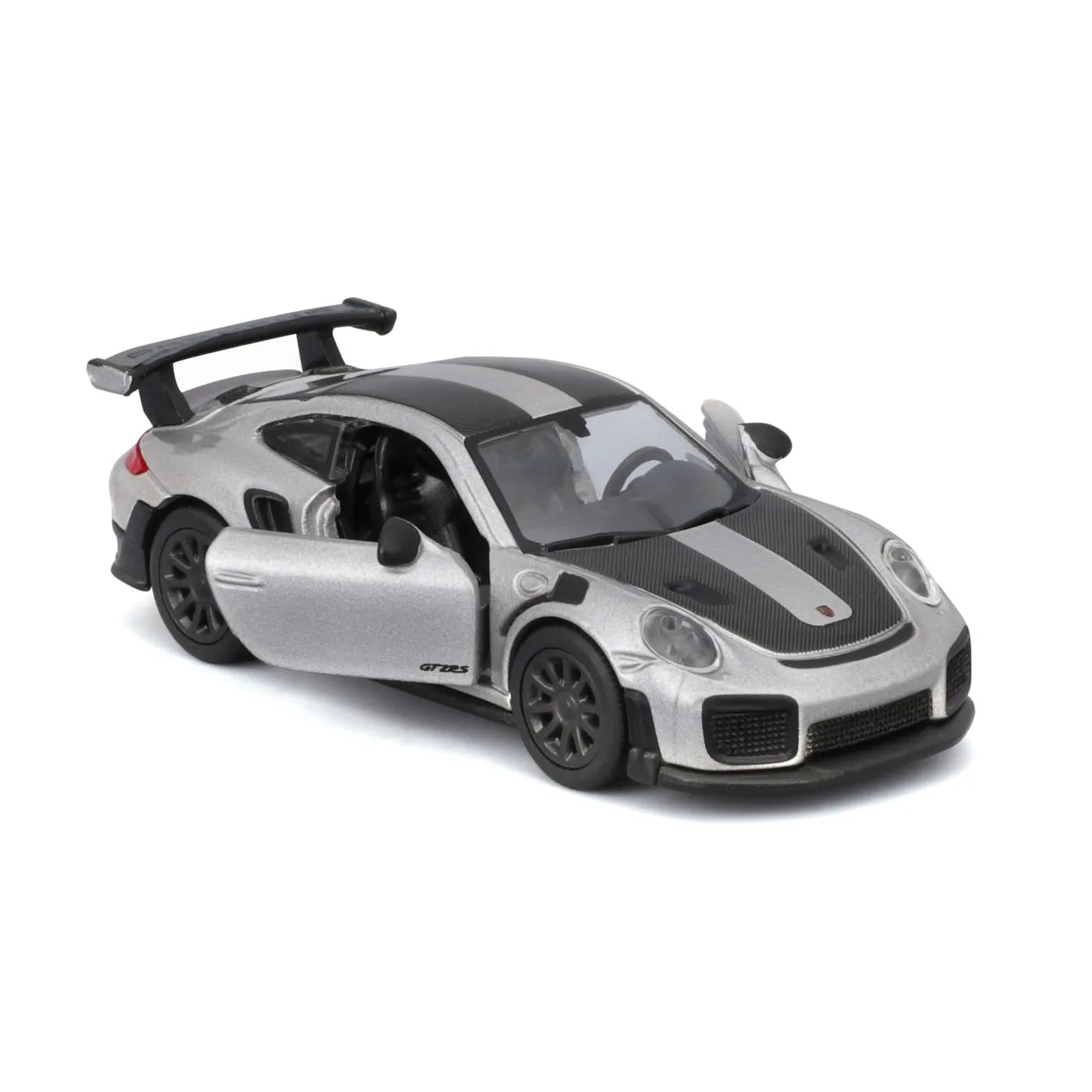 Maisto masinuta metalica SPEED ICONS PORSCHE 911 GT2 RS SILVER black scara 1 la 64 - Publisol.ro