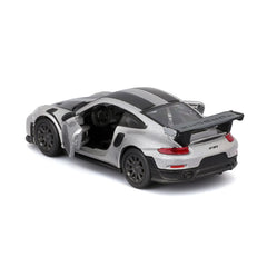 Maisto masinuta metalica SPEED ICONS PORSCHE 911 GT2 RS SILVER black scara 1 la 64 - Publisol.ro
