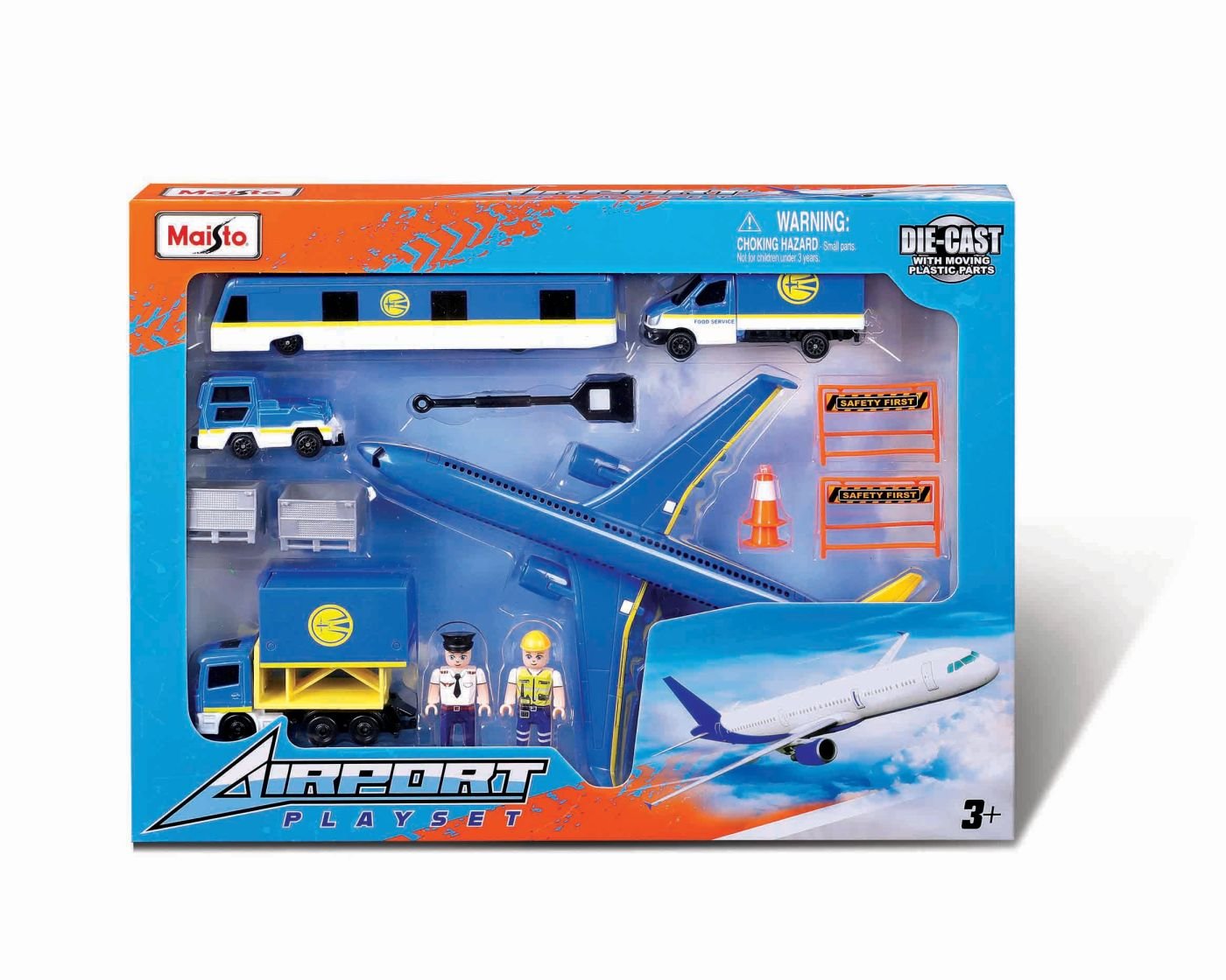 Maisto set aeroport avion albastru - Publisol.ro