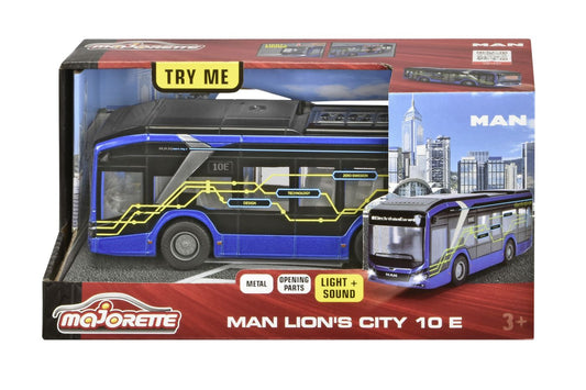 Majorette autobuz electric man lion s city 10e 22cm, Simba - Publisol.ro