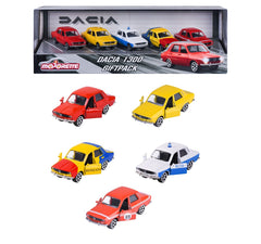 Majorette Dacia 1300 set 5 masinute metalice scara 1:64 - Publisol.ro