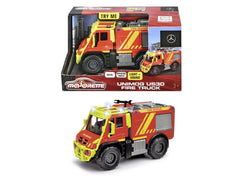 Majorette masina de pompieri Mercedes Unimog u530 cu sunete si lumini - Publisol.ro
